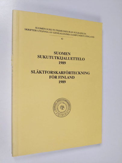 Suomen sukututkijaluettelo 1989 = Släktforskarförteckning för Finland 1989