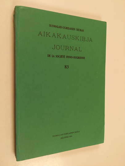 Suomalais-ugrilaisen seuran aikakauskirja 83