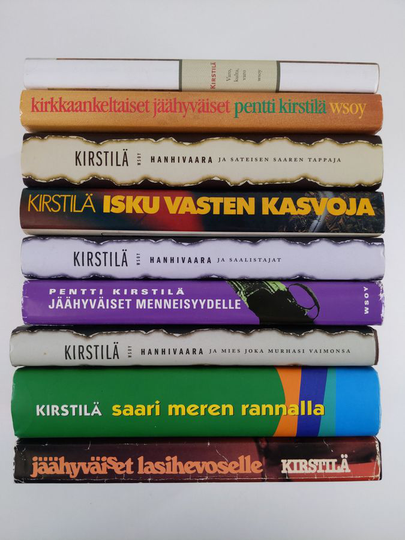 Pentti Kirstilä : Pentti Kirstilä-paketti (9-kirjaa) : Jäähyväiset lasihevoselle ; Saari meren rannalla ; Hanhivaara ja mies joka murhasi vaimonsa ...