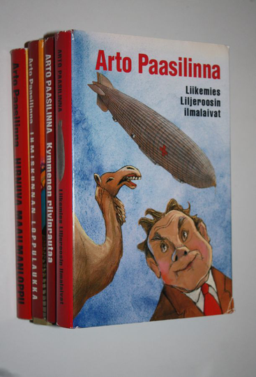 Arto Paasilinna : Paasilinna - paketti : Liikemies Liljeroosin ilmalaivat ; Kymmenen riivinrautaa ; Ihmiskunnan loppulaukka ; Hirnuva maailmanloppu