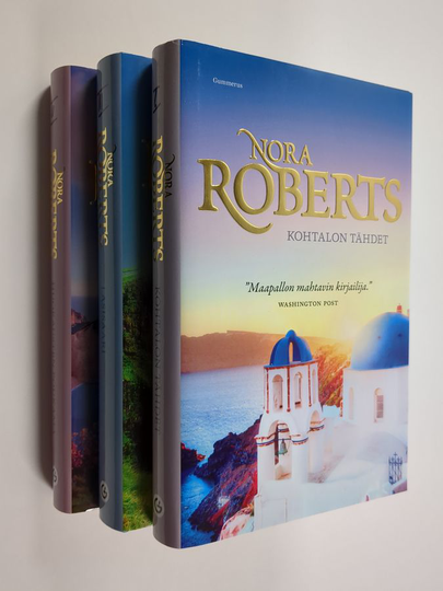 Nora Roberts : Tähdet trilogia 1-3 : Kohtalon tähdet ; Huokausten poukama ; Lasisaari