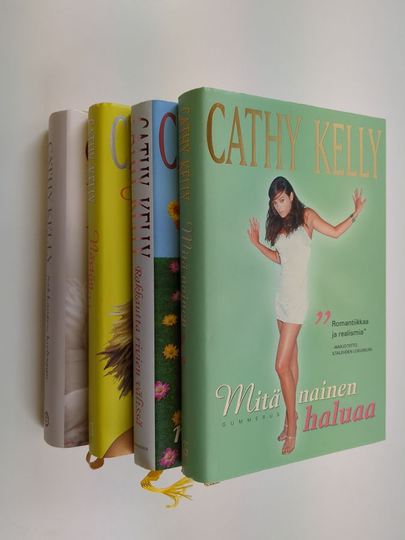 Cathy Kelly : Cathy Kelly -paketti : Rakkauden kielioppi ; Näytön paikka ; Rakkautta rivien välissä ; Mitä nainen haluaa