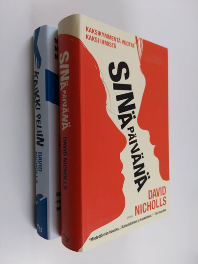 David Nicholls : David Nicholls kirjasetti (2 kirjaa): Sinä päivänä ; Kaikki peliin