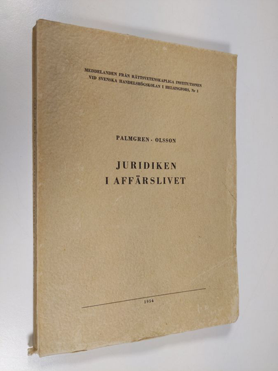 Gunnar Palmgren : Juridiken i affärslivet