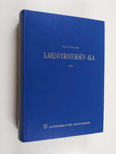 Pertti Puronen : Lahjaverotuksen ala 1990