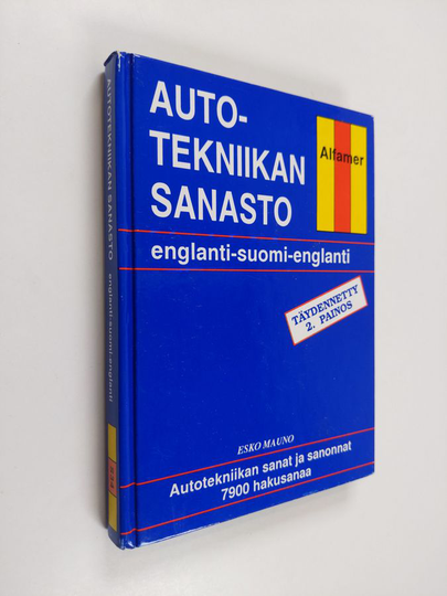 Esko Mauno : Autotekniikan Sanasto - Englanti-suomi-englanti