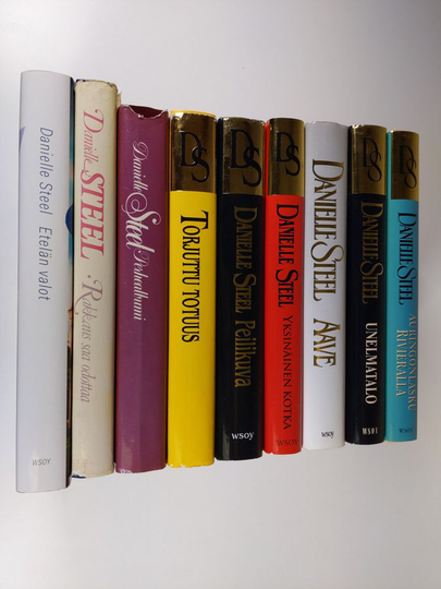 Danielle Steel : Steel-paketti : Auringonlasku Rivieralla ; Unelmatalo ; Aave ; Yksinäinen kotka ; Peilikuva ; Torjuttu totuus ; Perhealbumi ; ...