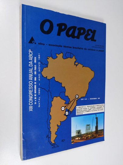 O Papel ABCP - Associacao Tecnica Brasileira de Celulose e Papel - Dezembro 1980