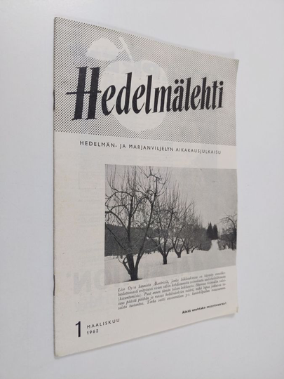 Hedelmälehti 1/1962