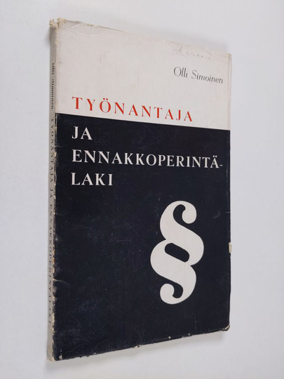 Olli Simoinen : Työnantaja ja ennakkoperintälaki