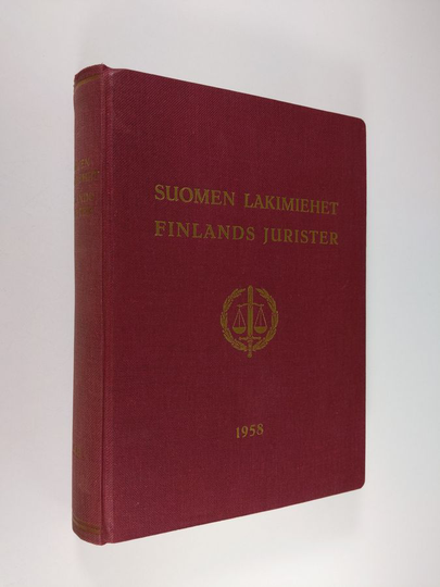 Eero Schrey (toim.) : Suomen lakimiehet 1958 = Finlands jurister