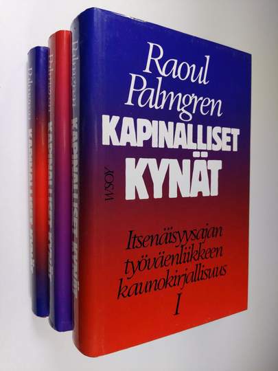 Raoul Palmgren : Kapinalliset kynät 1-3 : Itsenäisyysajan työväenliikkeen kaunokirjallisuus : Kaksi puoluekirjallisuutta ja muotovallankumous ...