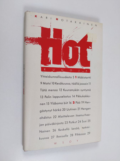 Kari Hotakainen : HOT : runoja
