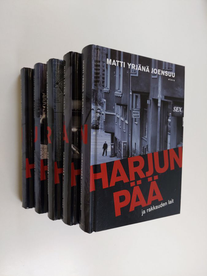 Martti Yrjänä Joensuu : Harjunpää - paketti (5 kirjaa) : Harjunpää ja poliisin poika ; Harjunpää ja heimolaiset ; Harjunpää ja ahdistelija ; ...
