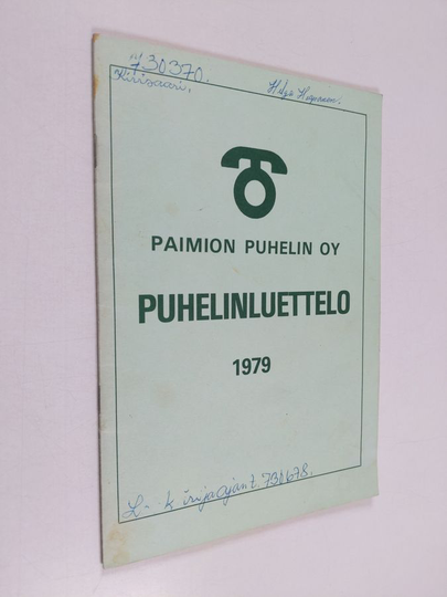 Paimion puhelin oy : puhelinluettelo 1979